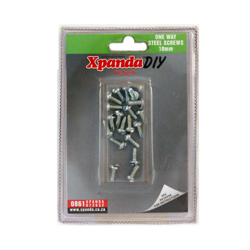 Xpanda One Way Tamper Proof Security Screws for Steel Frames