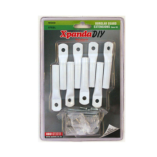 Xpanda Burglar Guard Face Extensions - White 8pk