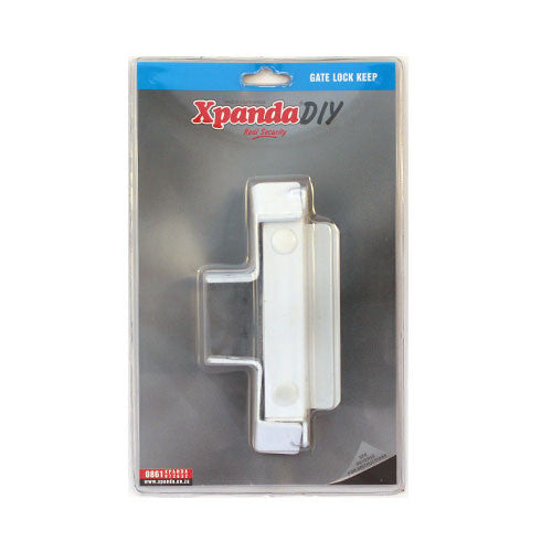 Xpanda Gate Lock Keep - White