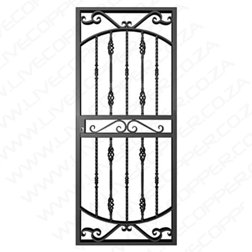 Xpanda Renaissance Deadlock Security Gate 810mm - Black